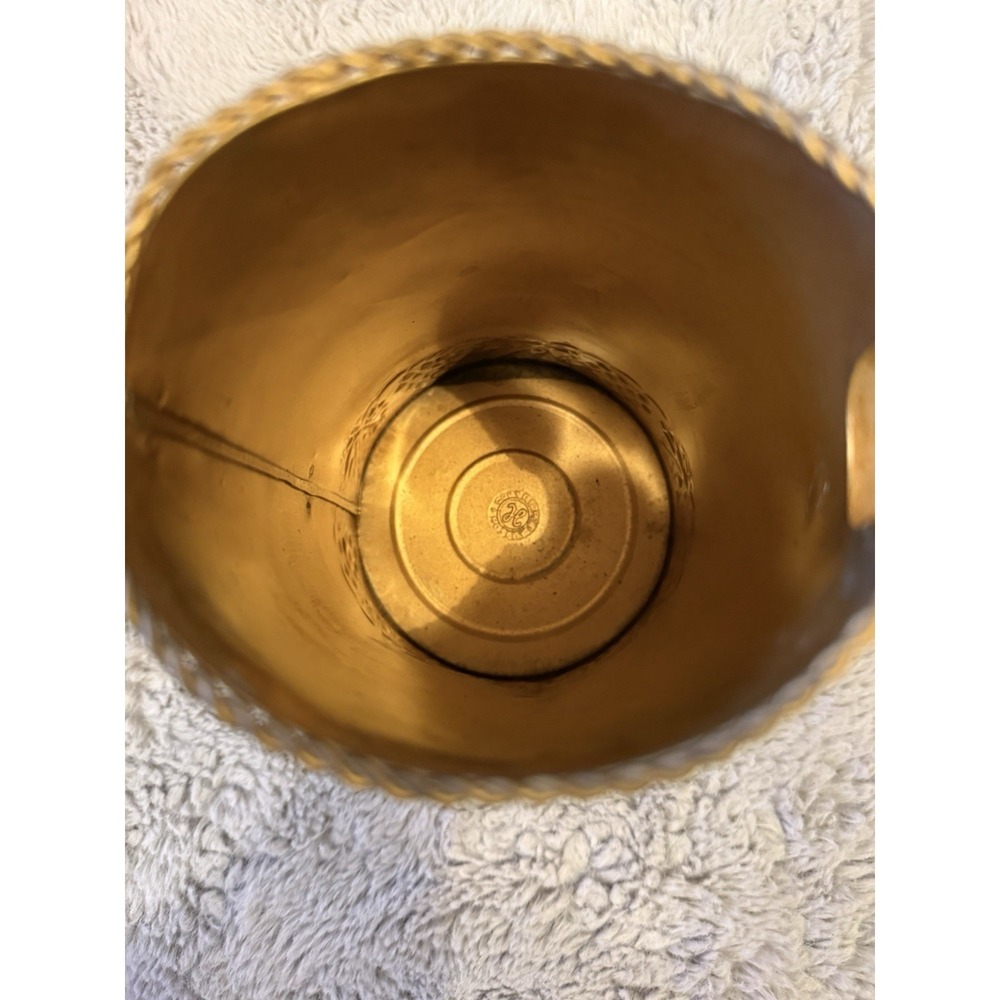HOSLEY BRASS Vintage WATERING CAN 8 1/4" TALL - Picture 2 of 10